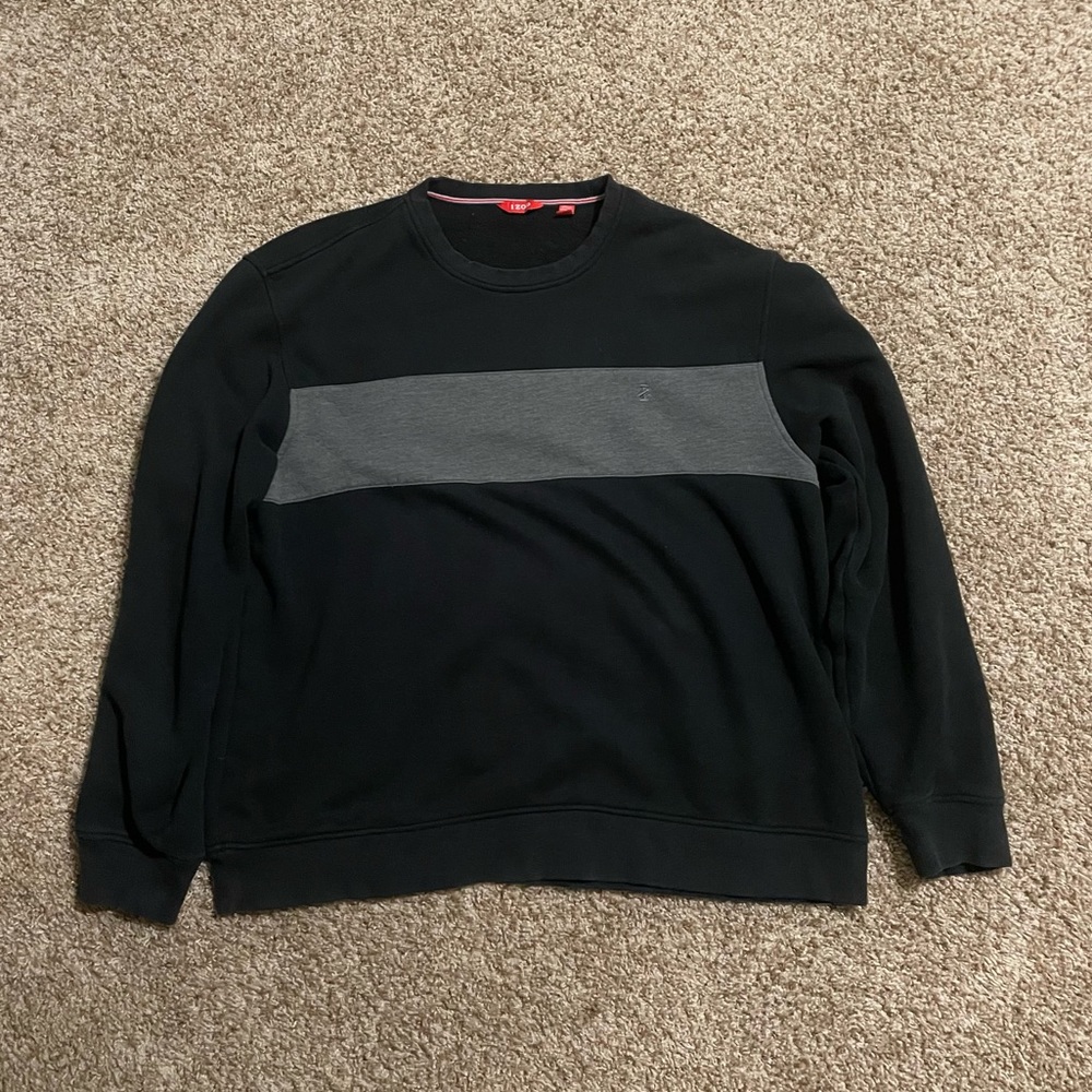 IZOD Black/gray Sweater (XXL)